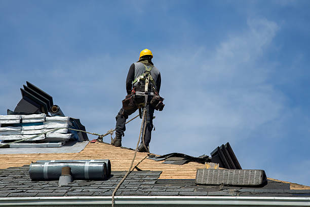 Professional Gutter Installation technician working in Quincy, FL